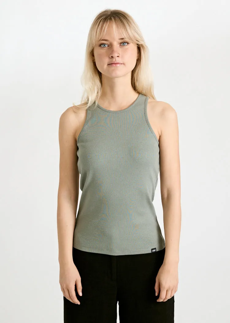 Wijld Irene Ripp Tank Top Damen Top Agave Green