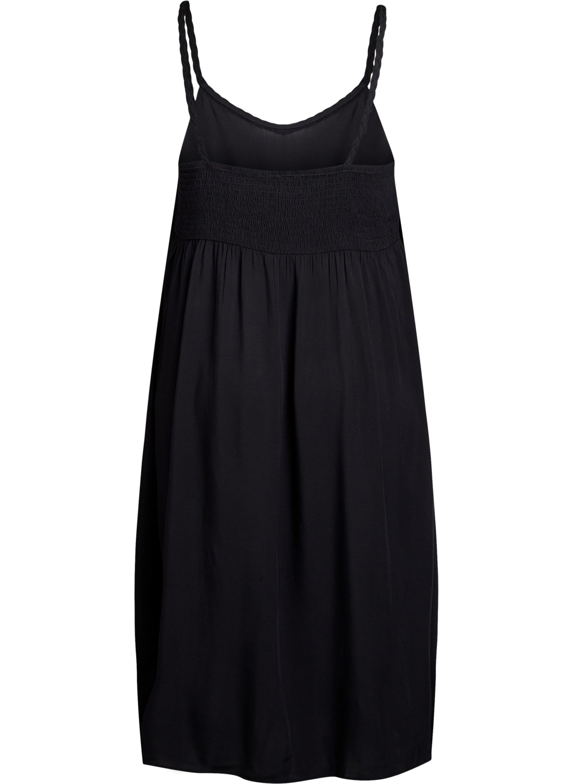 Zizzi Dresses Trägerkleid Midi Viskose Print V-Ausschnitt 42-60