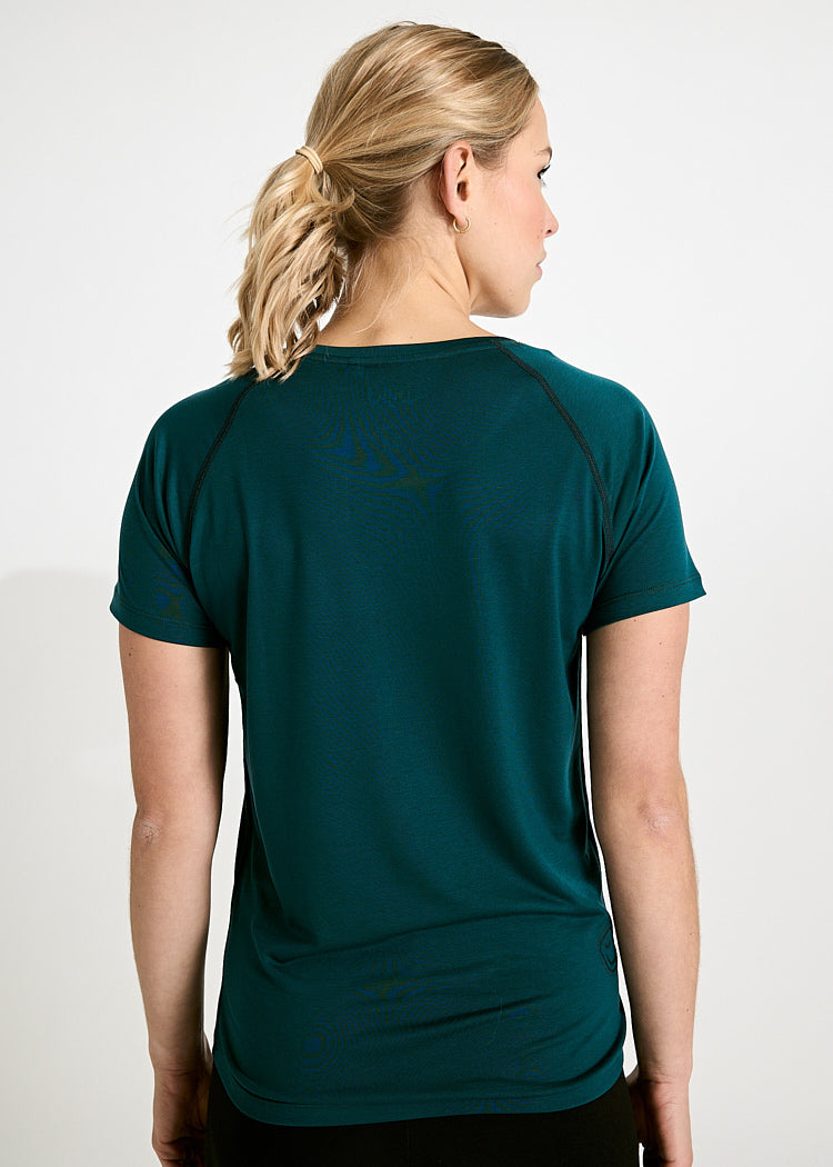 Wijld Fanny Sportshirt Damen Petrol Lyocell
