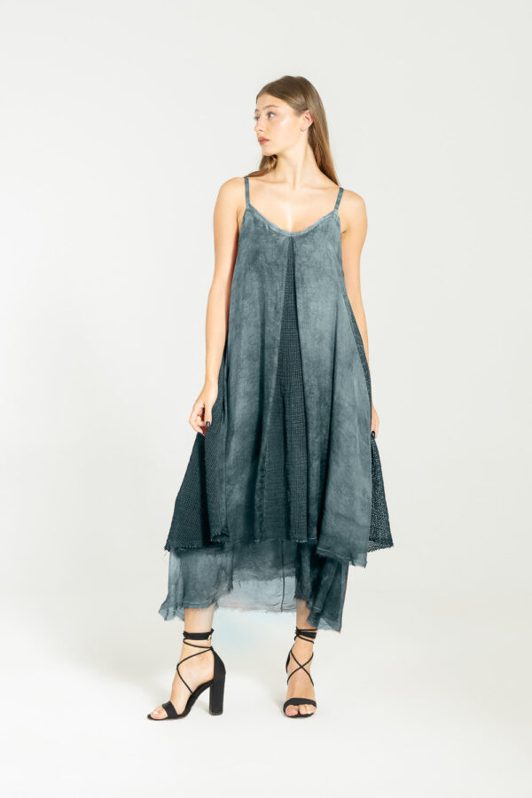Sanctamuerte Abiti SOTTOVESTE Kleid Viskose-Seide