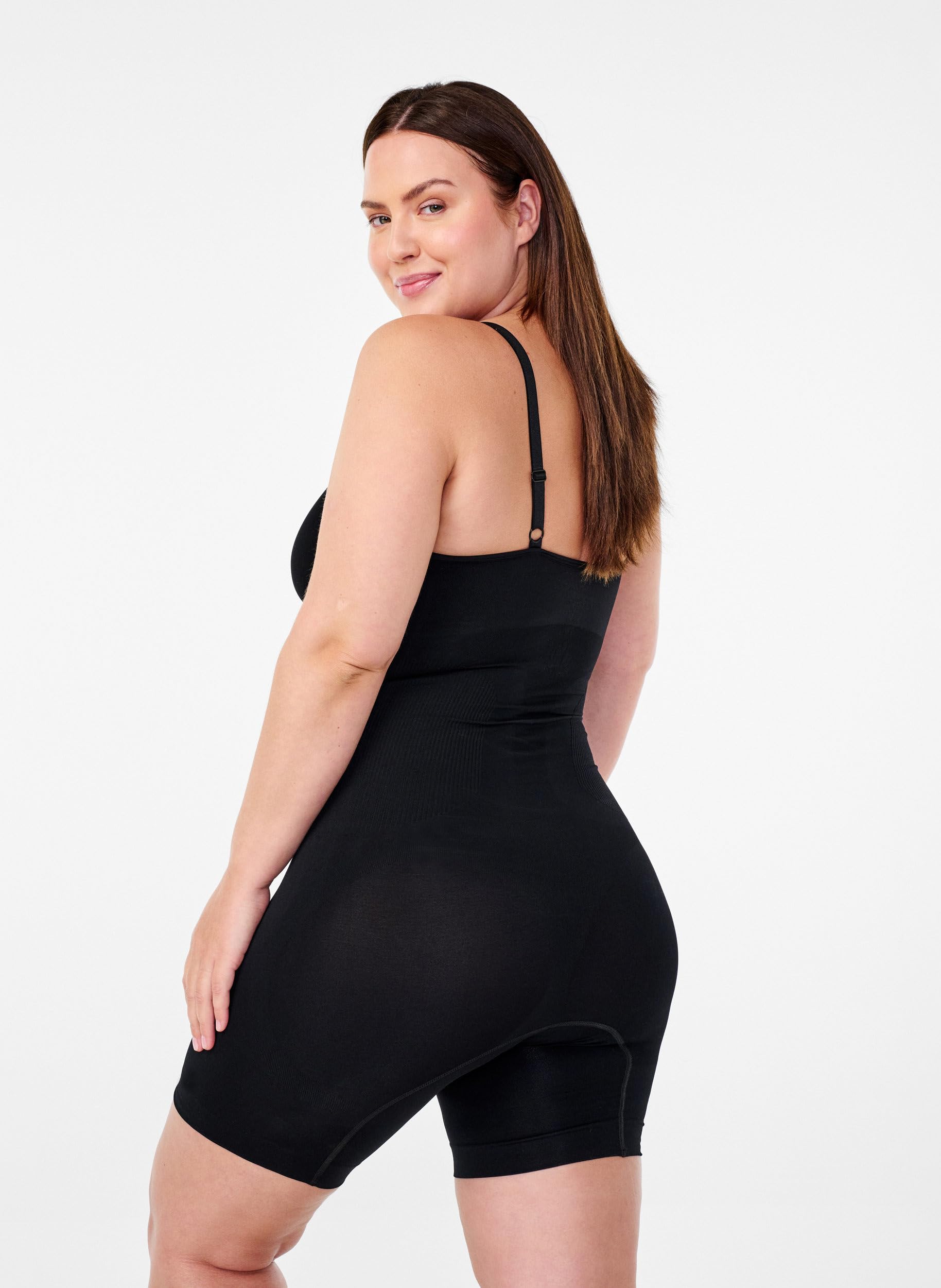 Zizzi Devoted Shape-Body Shapewear Bodysuit Schwarz
