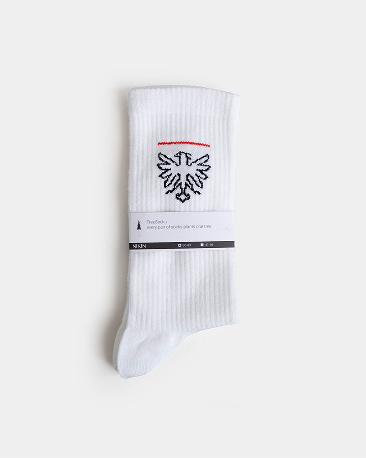 NIKIN TreeSocks Aarau Socken Weiß Bambus-Viskose