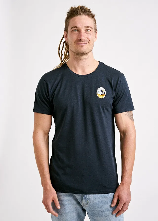 Wijld Alex Woodshirt T-Shirt Herren Peak Print Carbon