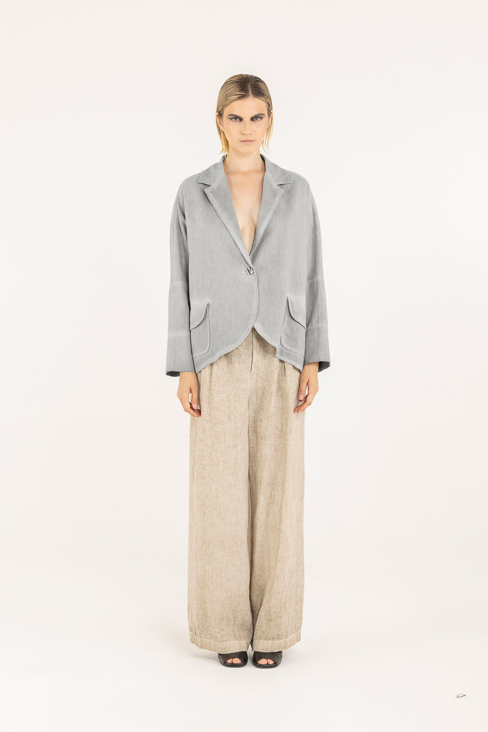 Sanctamuerte Capispalla Blazer Over Boxy Blazer Baumwolle