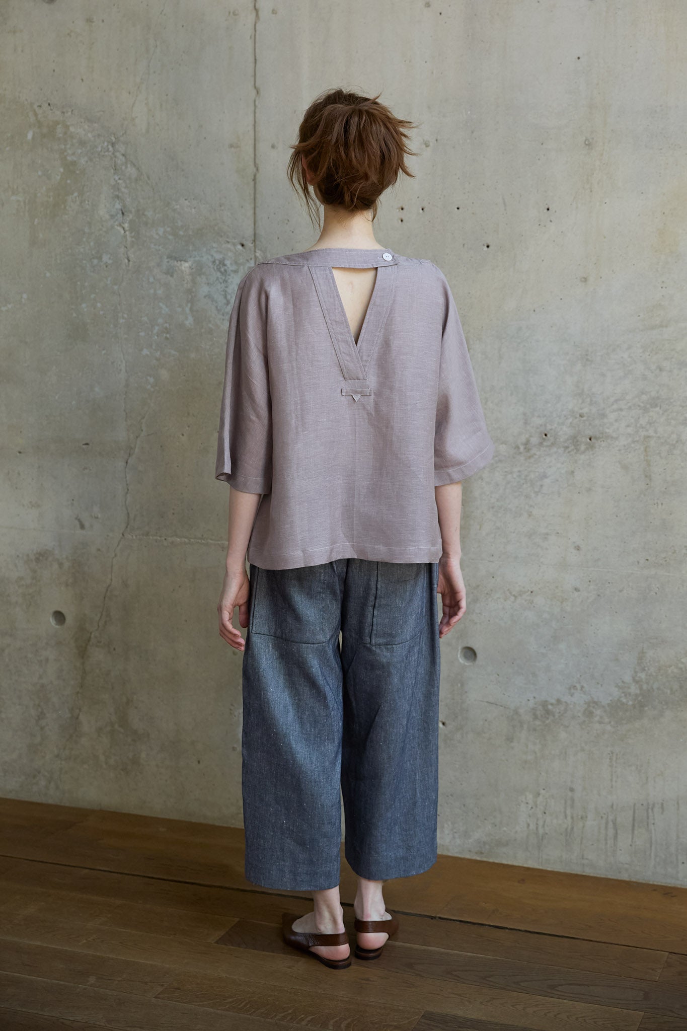 Christiane Strobel BRITT Culotte Baumwolle-Leinen 7/8