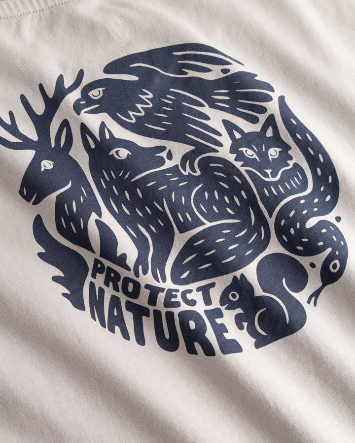NIKIN TreeShirt Protect Nature T-Shirt Morning Clay Relaxed