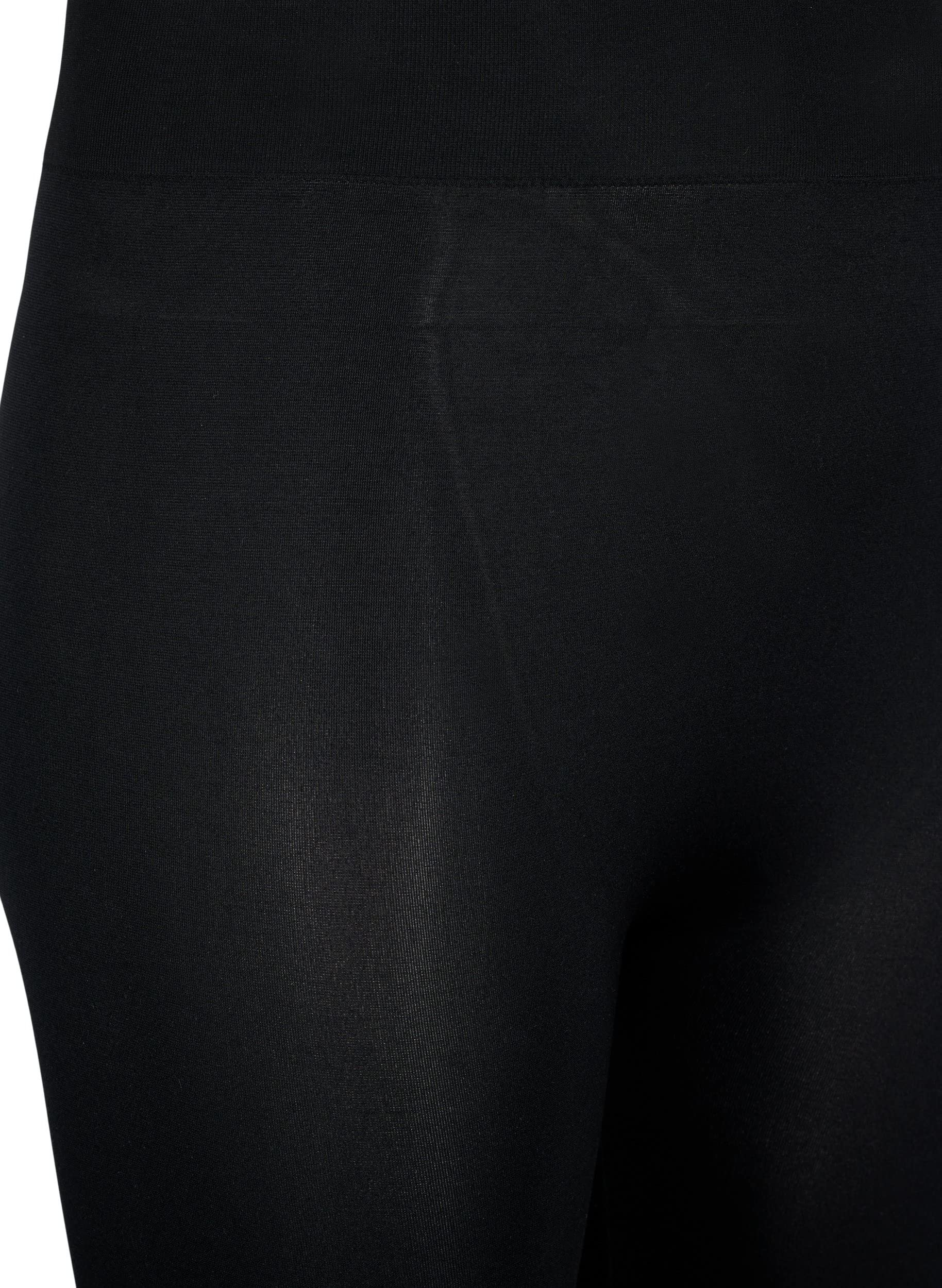 Zizzi Leggings 3/4 Nahtlos Gr 46-48 Black dehnbar