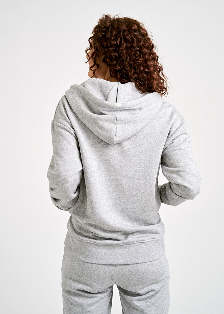 Wijld Sweatjacke Gray Melange Damen Sweatjacke Grau Bio