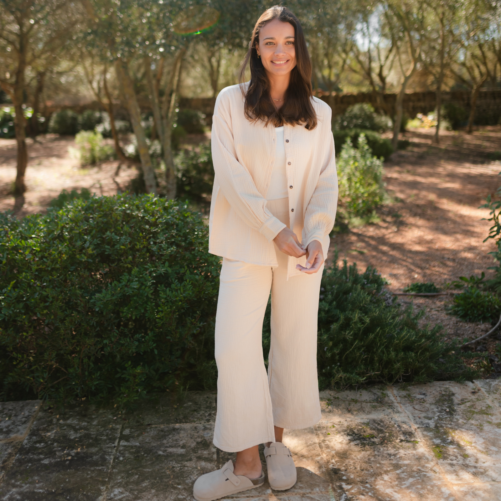 NORDLICHT Falla Oversize Musselin Bluse Bio-Baumwolle