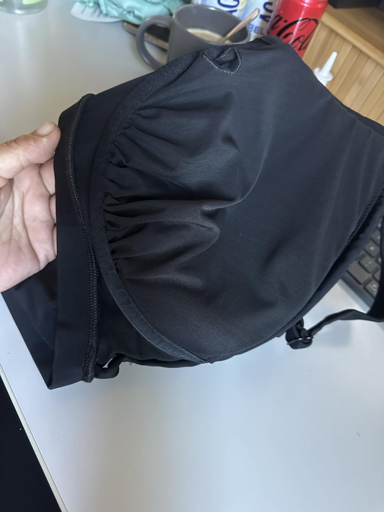 Swim by Zizzi Bikini-BH Bügel Drapierung Gr 42 Schwarz