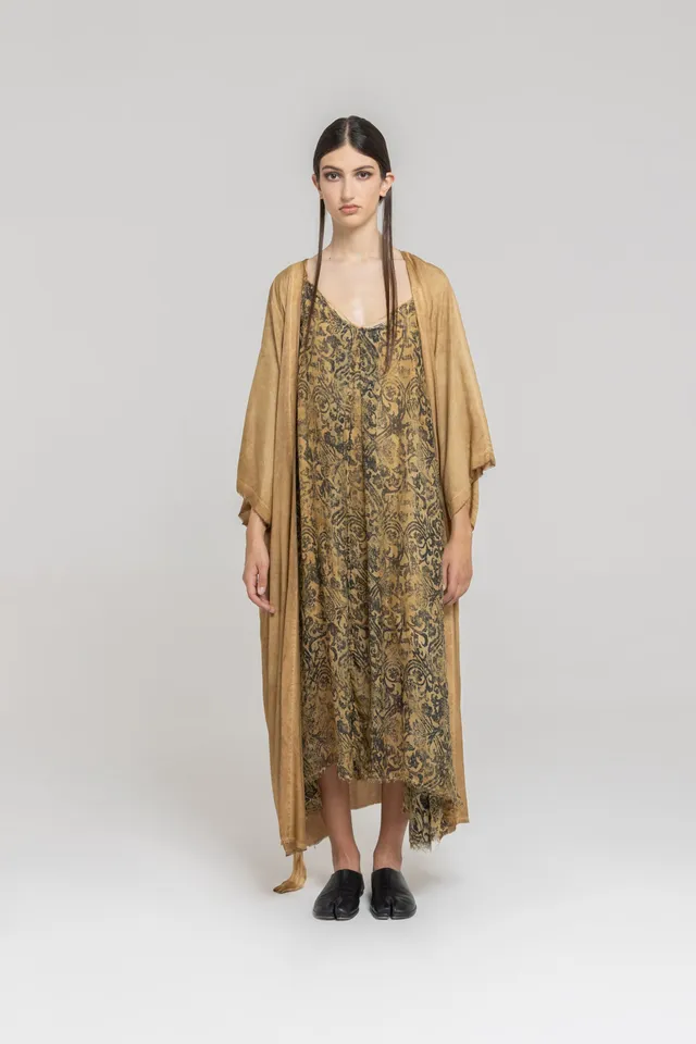 Sanctamuerte Capispalla Vestaglia Kimono Morgenmantel Viskose