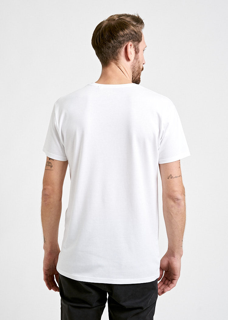 Wijld WoodShirt Alex T-Shirt Herren Bright White Lyocell