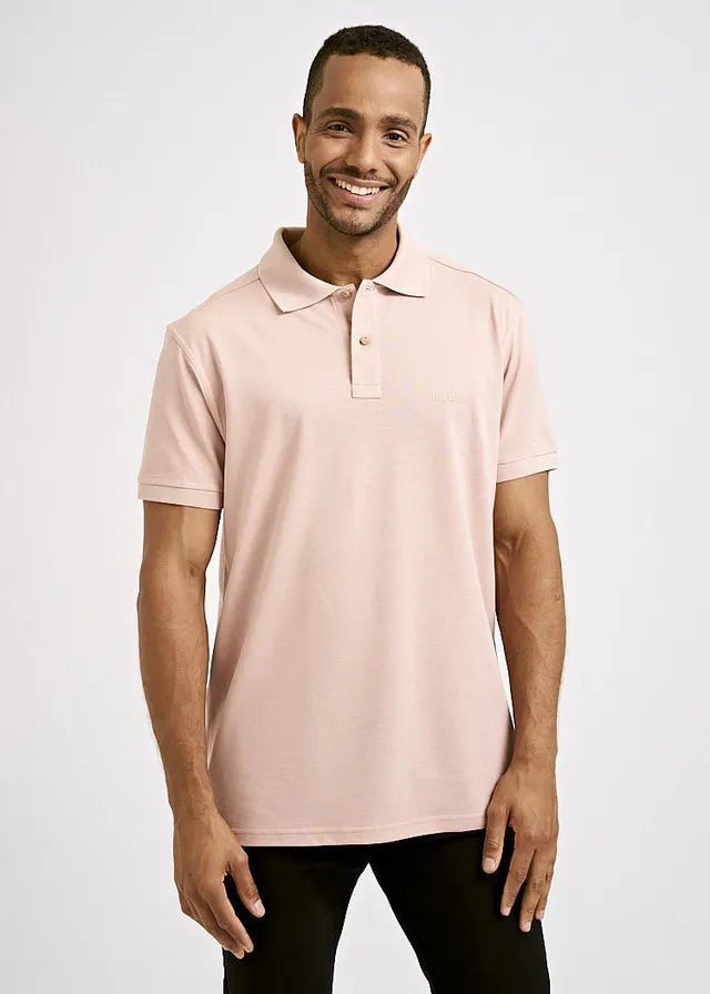 Wijld Polo-Shirt Herren Smoked Rose Lyocell Bio Regular Slim