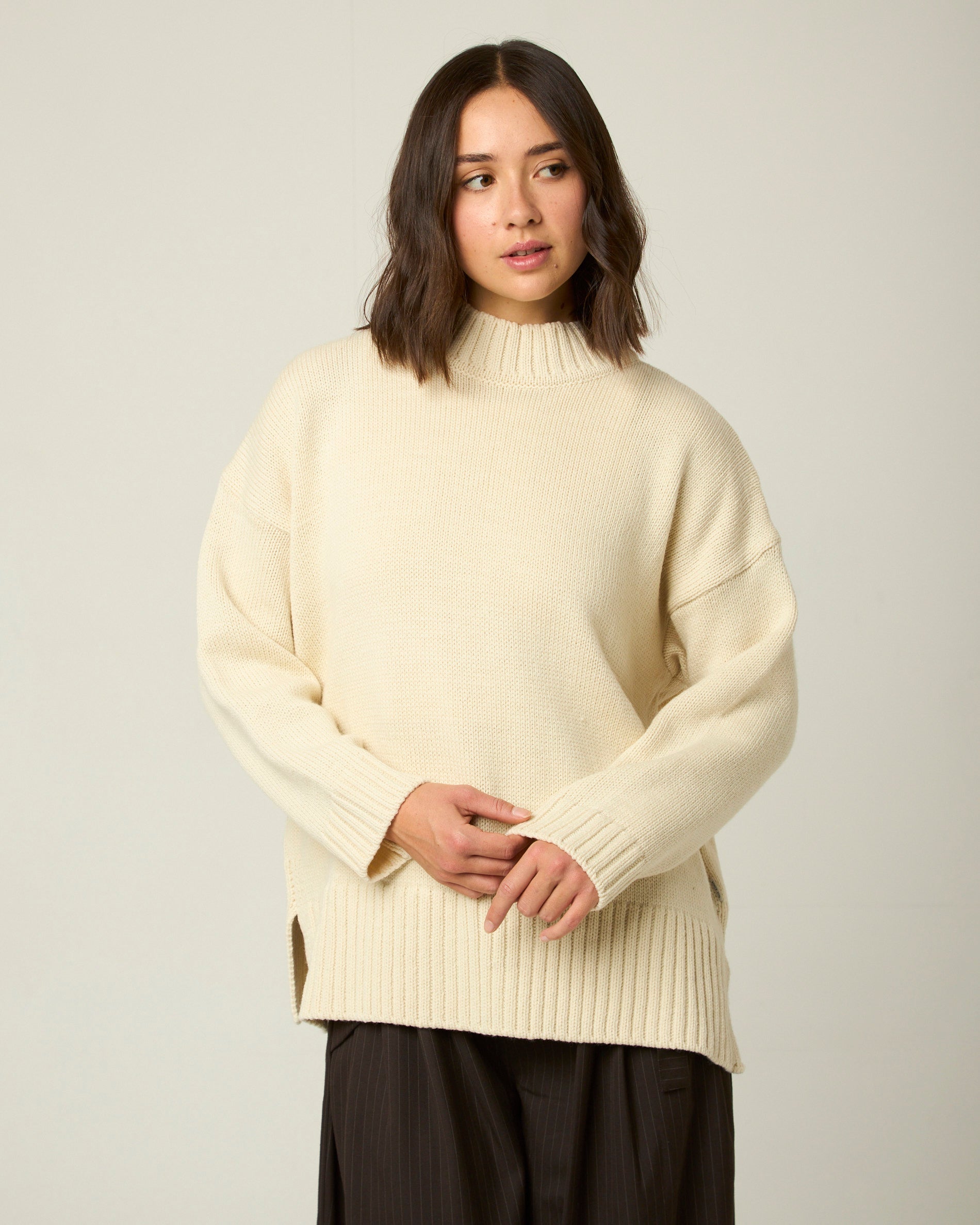 Peregrine Bearing Full Jumper Damen Navy M Merinowolle