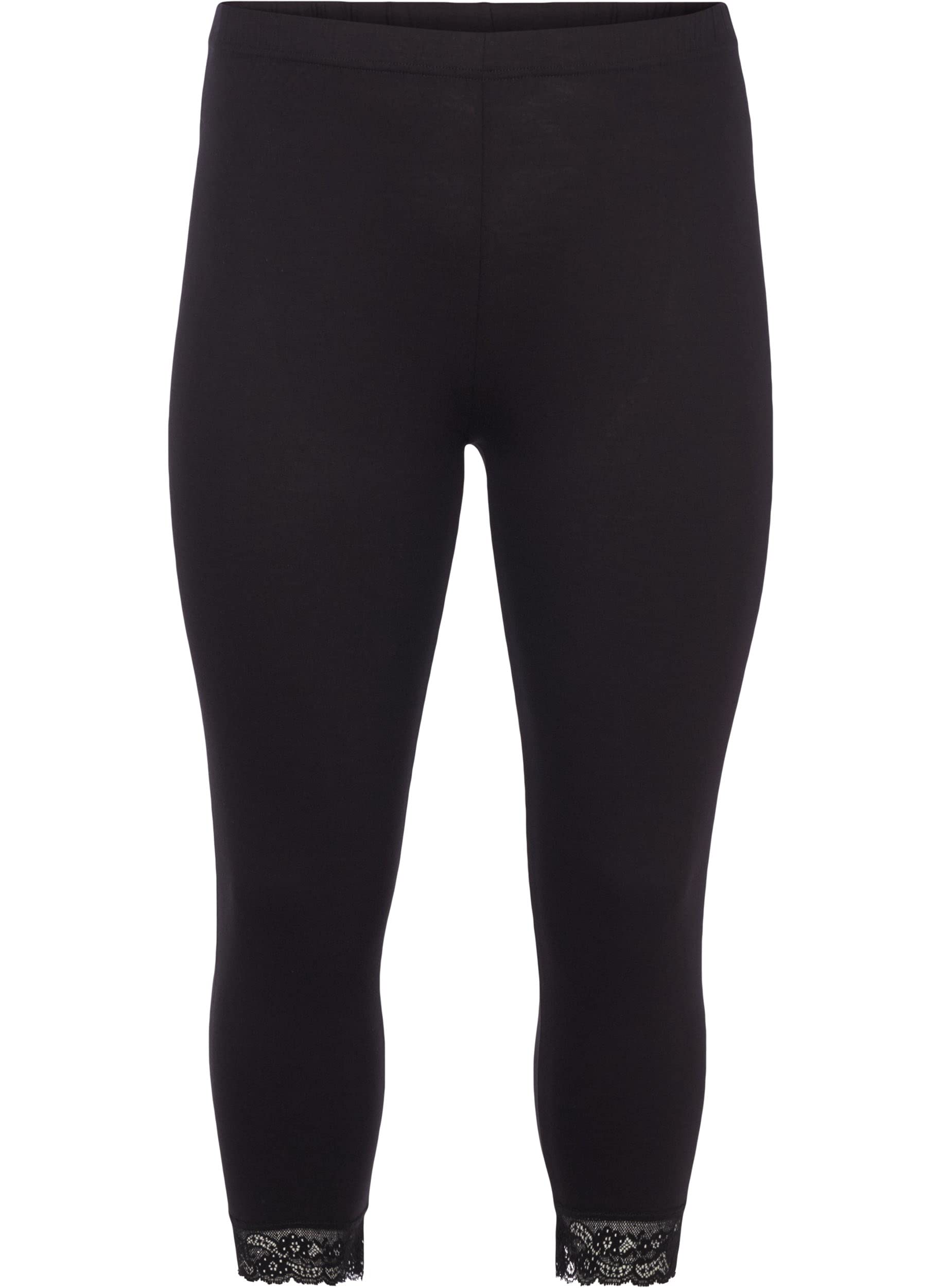 ZIZZI 3/4 Leggings Spitze Viskose Gr 50-52 Große Größen