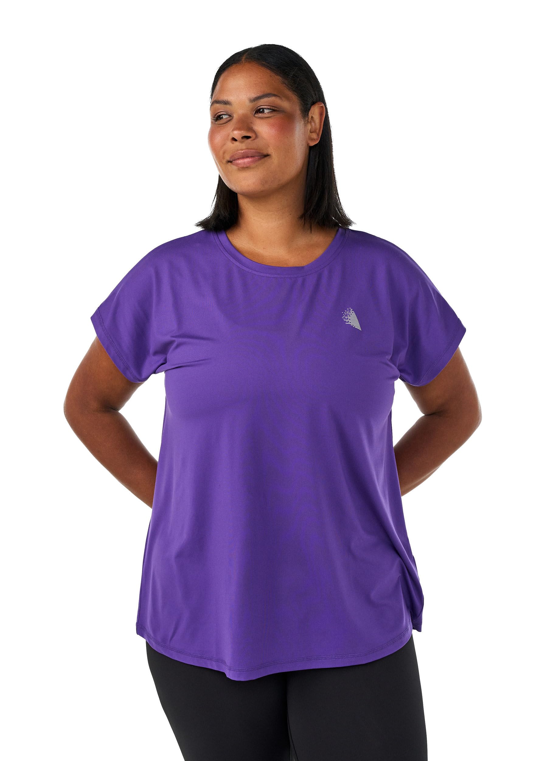 Zizzi Activewear Sportshirt Damen T-Shirt schnelltrocknend