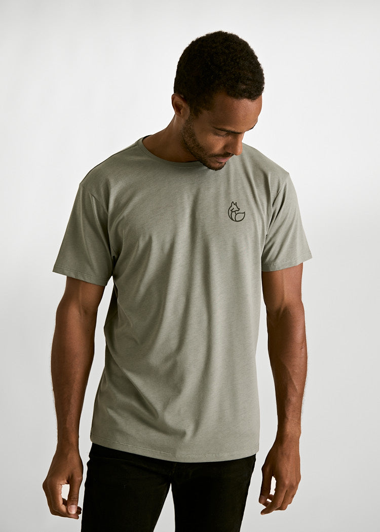 Wijld Alex WoodShirt Herren Green Fox Motiv Bio