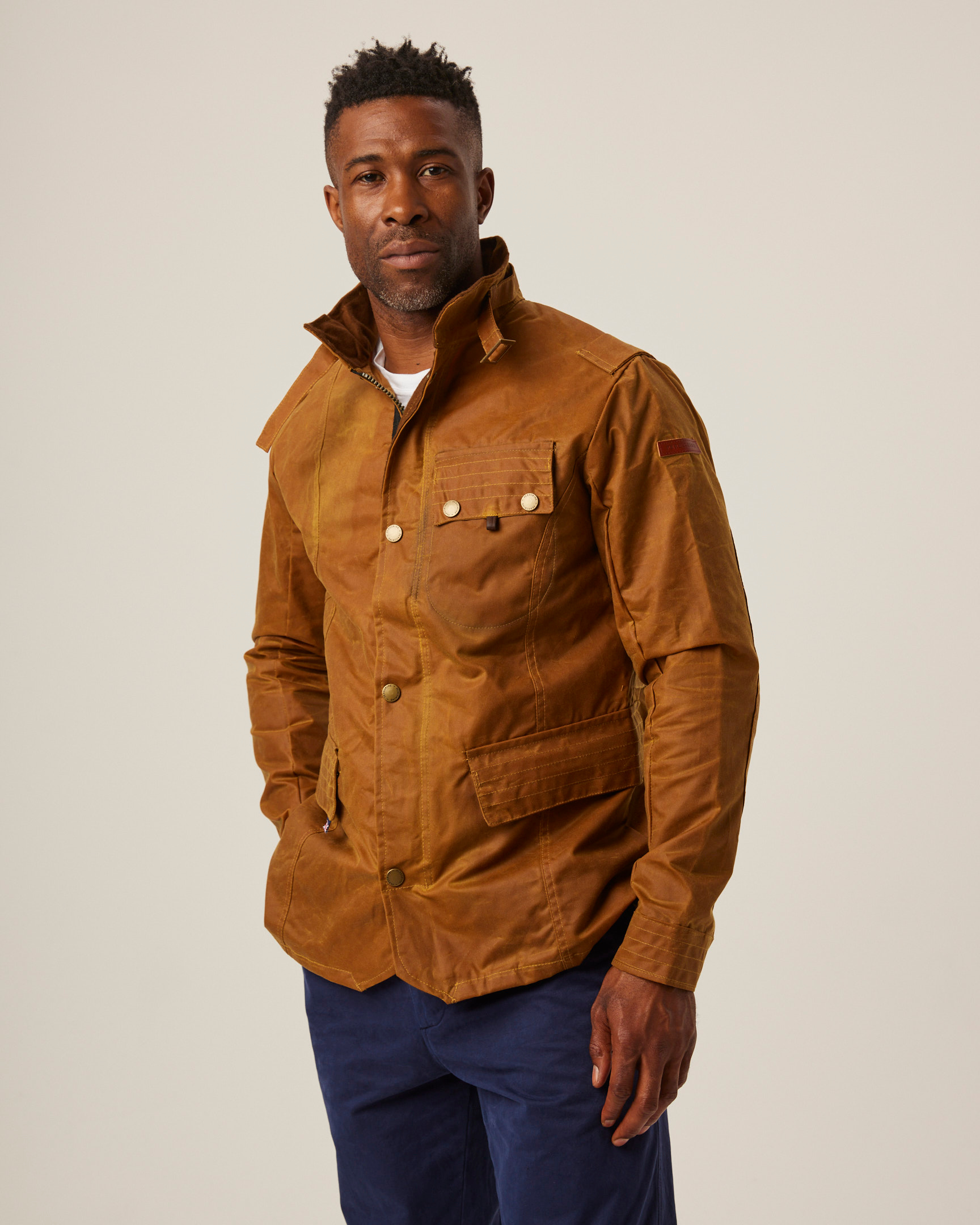 Peregrine Bexley Jacket Wachsjacke Brown Herren