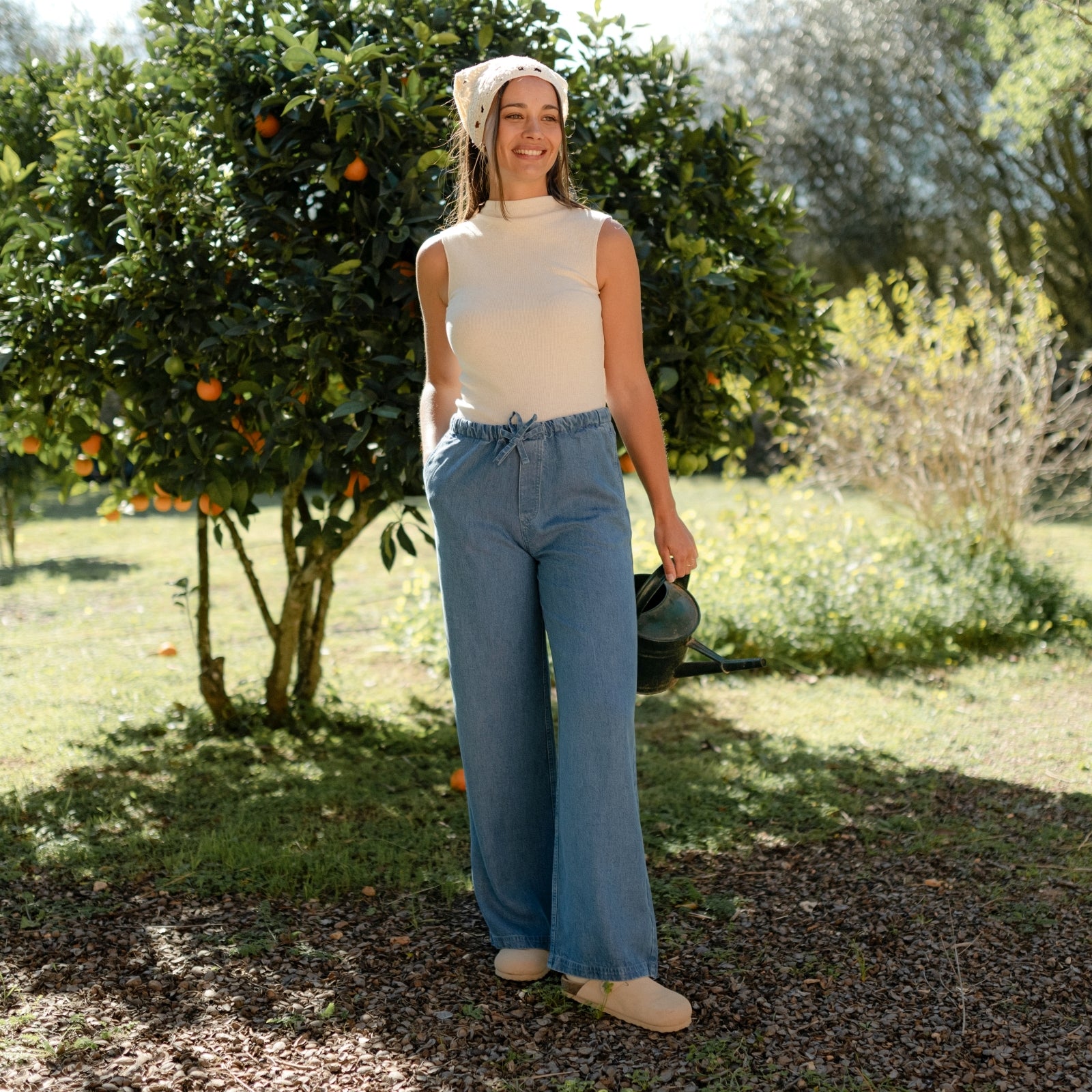 Nordlicht Liria Tencel Denim Hose Blau S