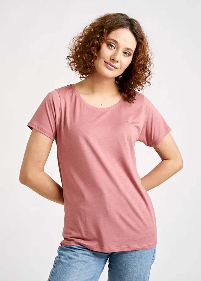 Wijld Lena Woodshirt Damen Rosewood Bio-Baumwolle