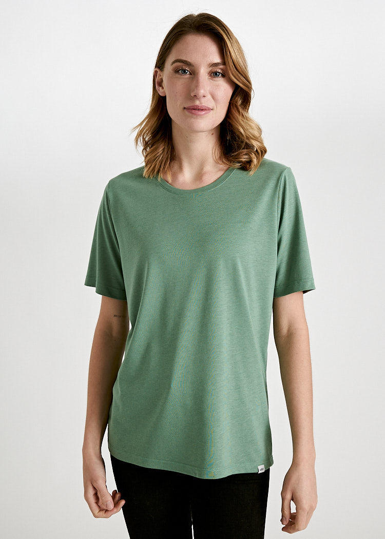 Wijld Tilda Comfrey Green Damen T-Shirt Lyocell Locker