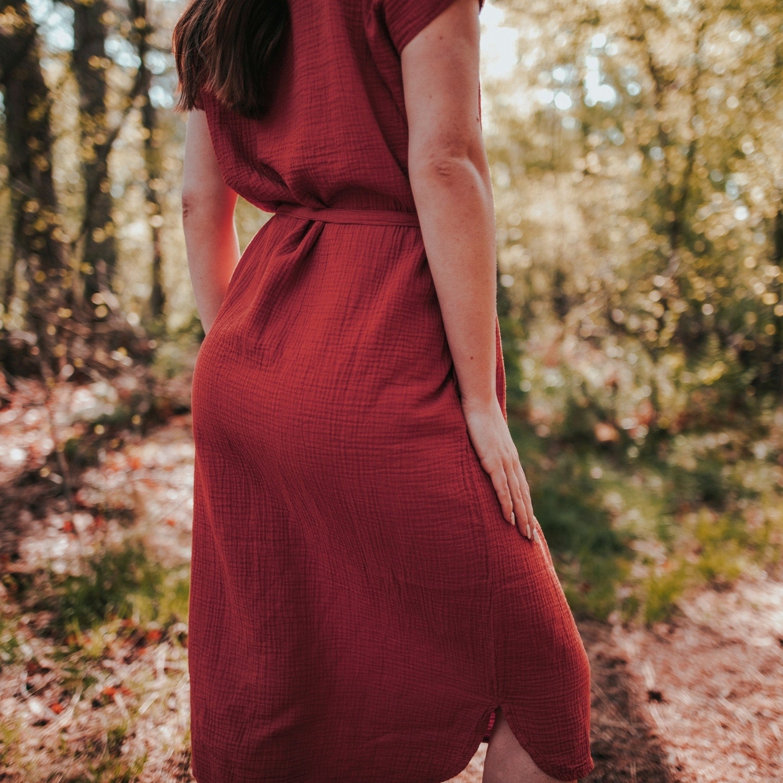 NORDLICHT Elin Musselin Kleid Bio-Baumwolle