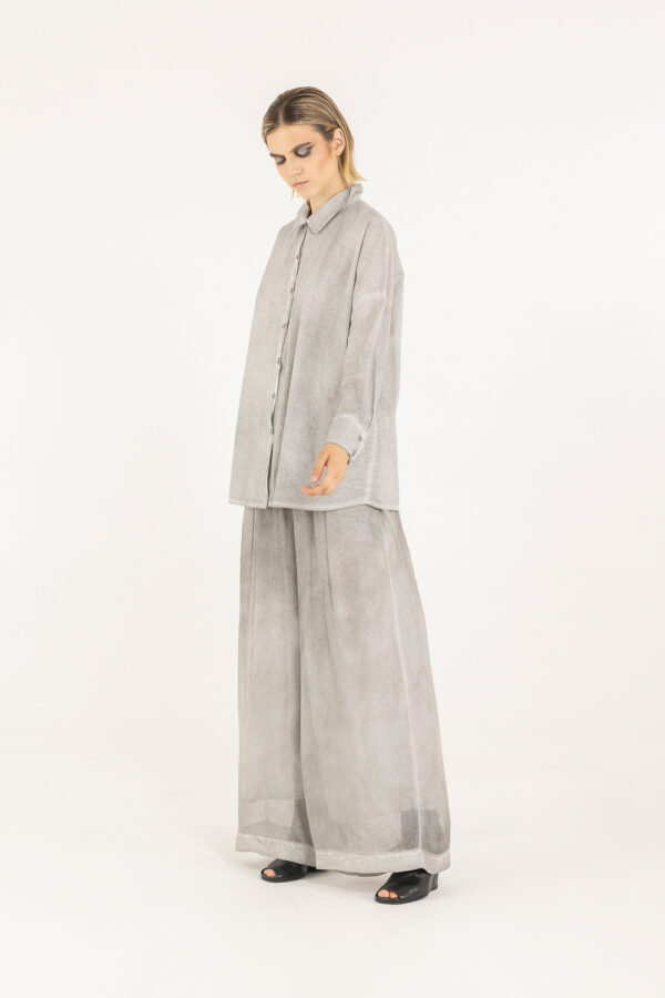 Sanctamuerte Camicie Camicia Over Boxy Bluse Baumwollmusselin