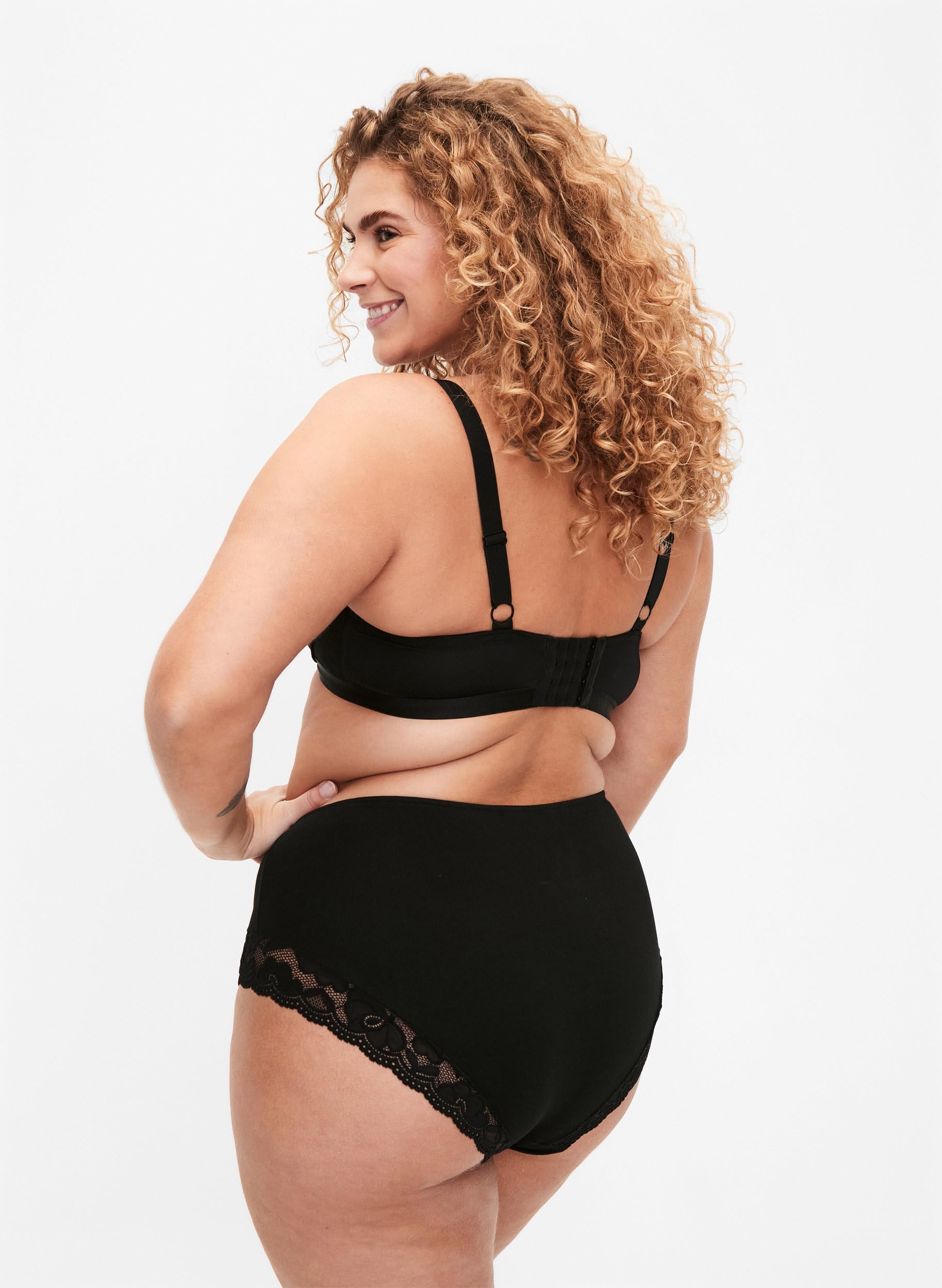 Zizzi Devoted 3er-Pack Hipster-Panty Gr 42 Baumwolle