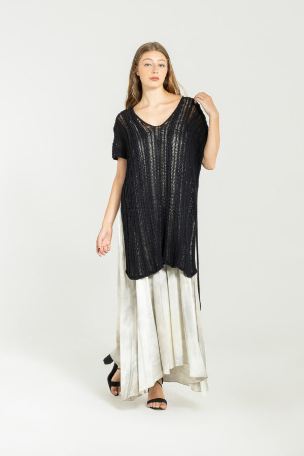 Sanctamuerte Maglieria Maglia Strickpullover Baumwolle V