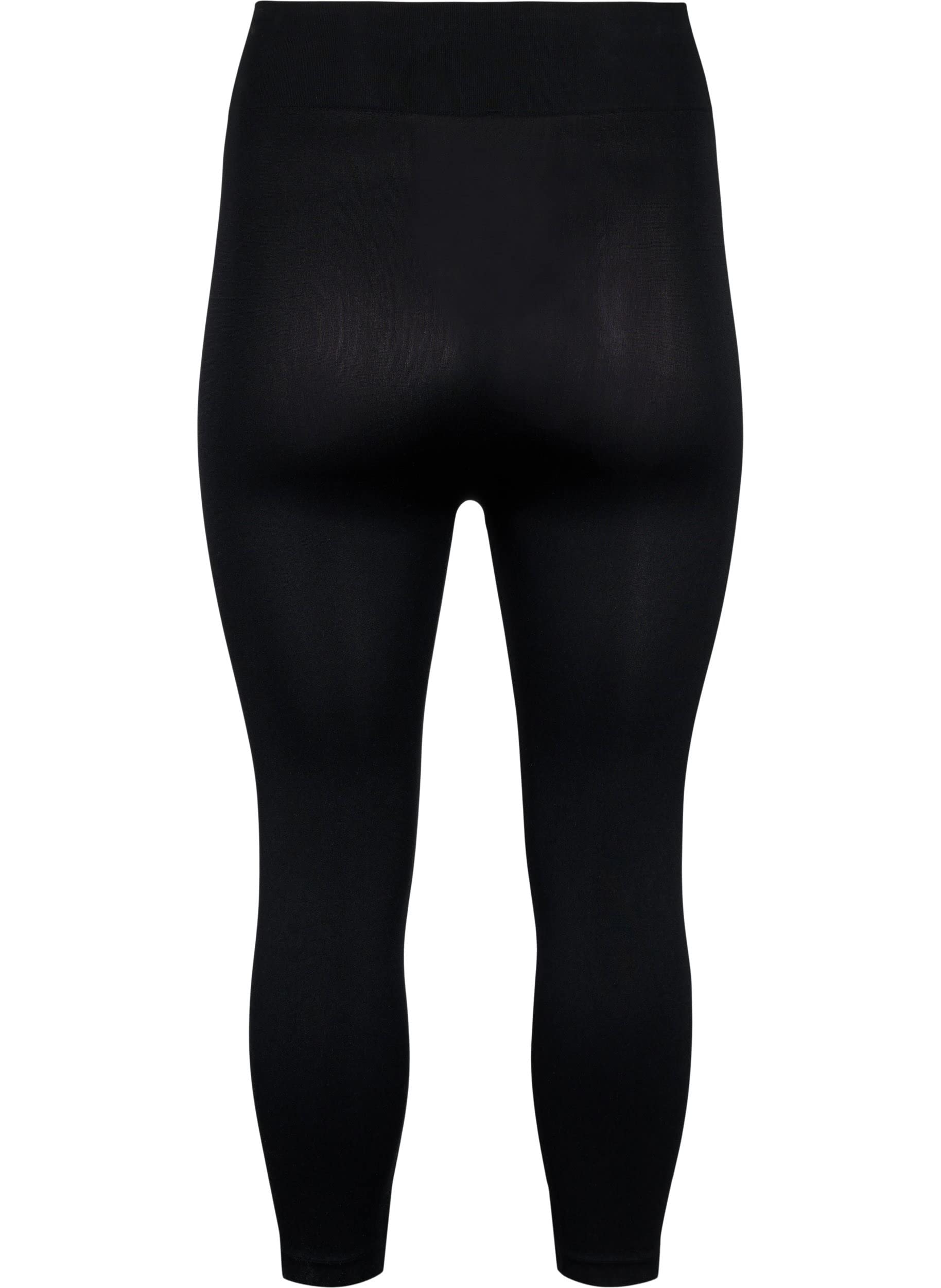 Zizzi Leggings 3/4 Nahtlos Gr 46-48 Black dehnbar