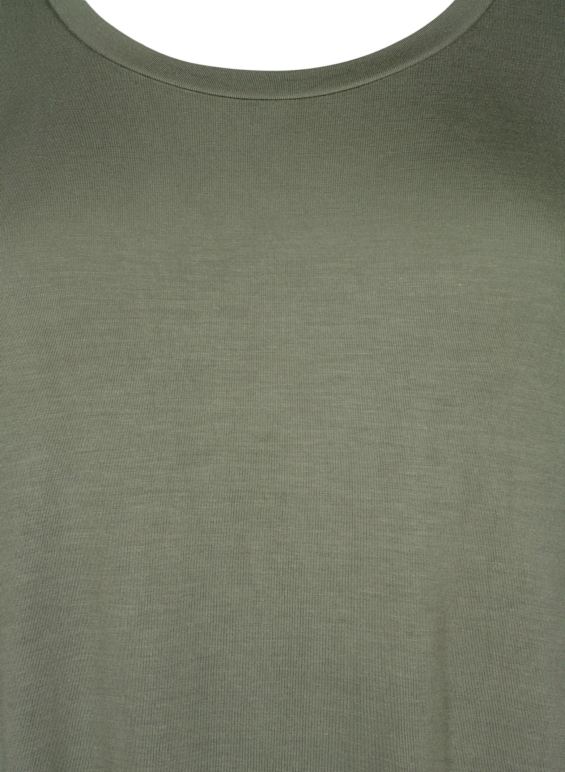 Zizzi Dresses Kleid Viskose kurze Ärmel 7/8 Länge