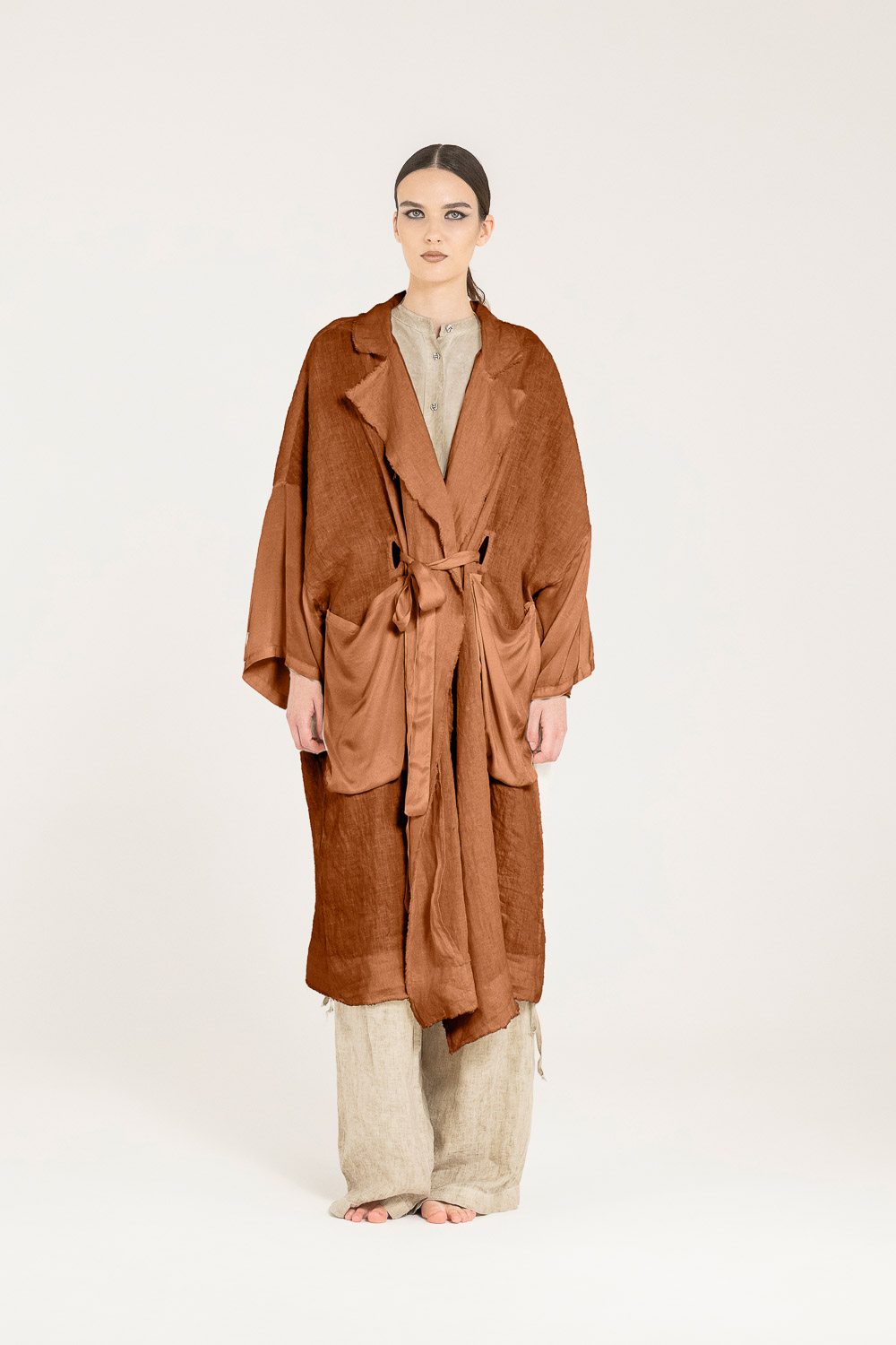 Sanctamuerte Capispalla Giacca Kimono Jacke Baumwolle