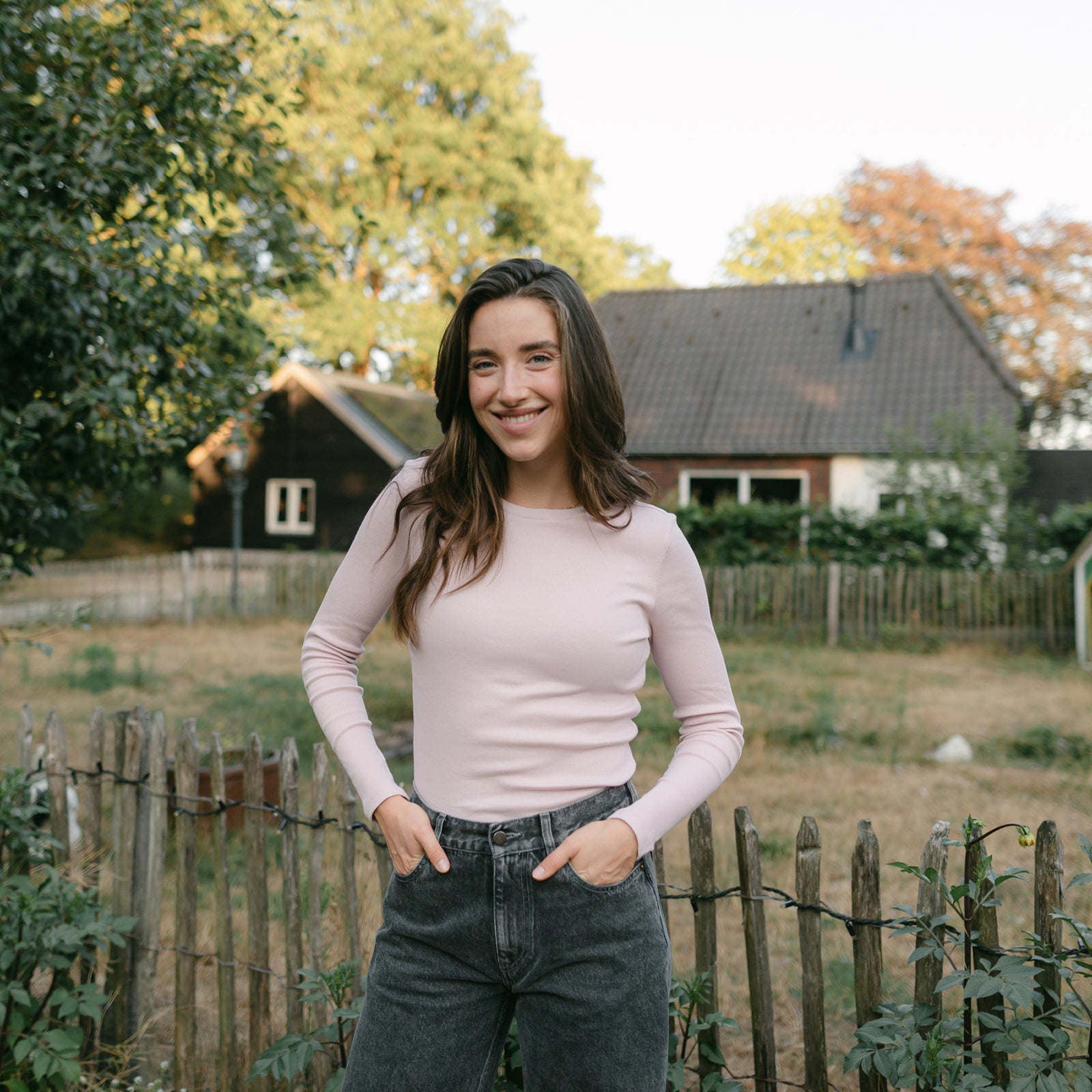 NORDLICHT Lica Ripp Langarmshirt Rosa Bio