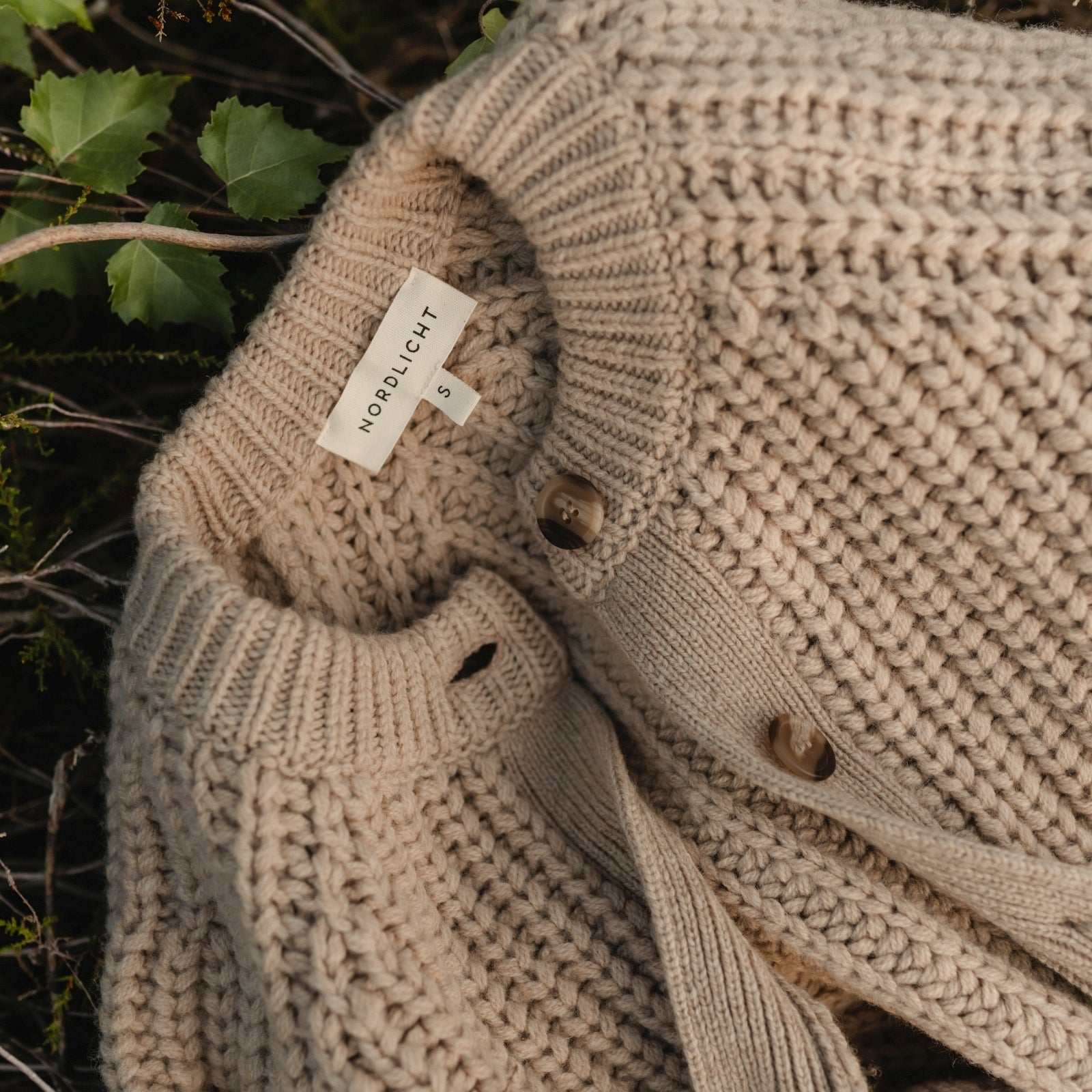Nordlicht Mette Strickjacke Cardigan recycelte Wolle