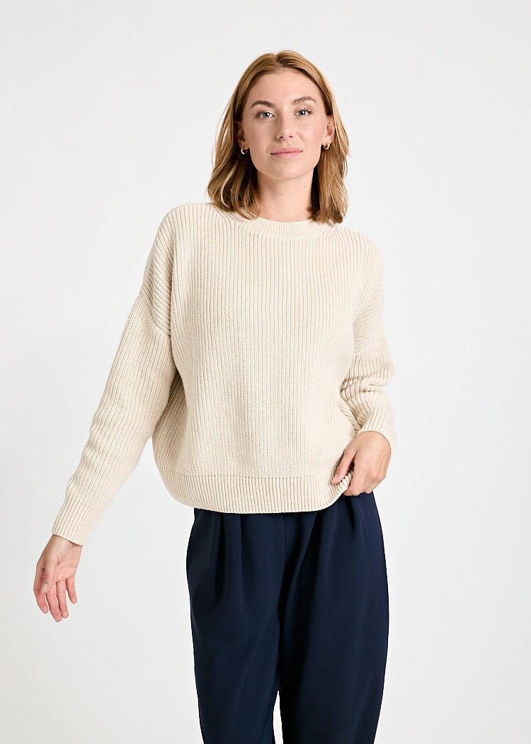 Wijld Josephine Strickpullover Natural Damen Bio-Baumwolle