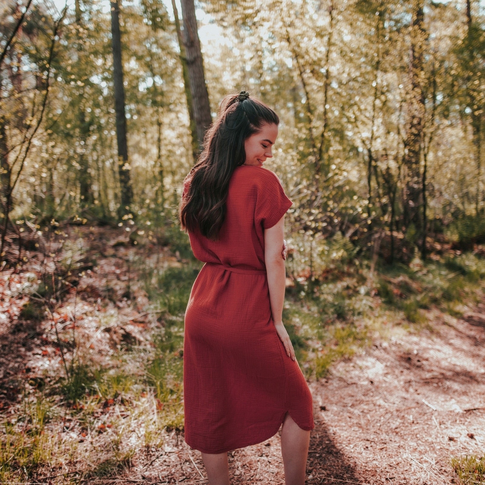 NORDLICHT Elin Musselin Kleid Bio-Baumwolle