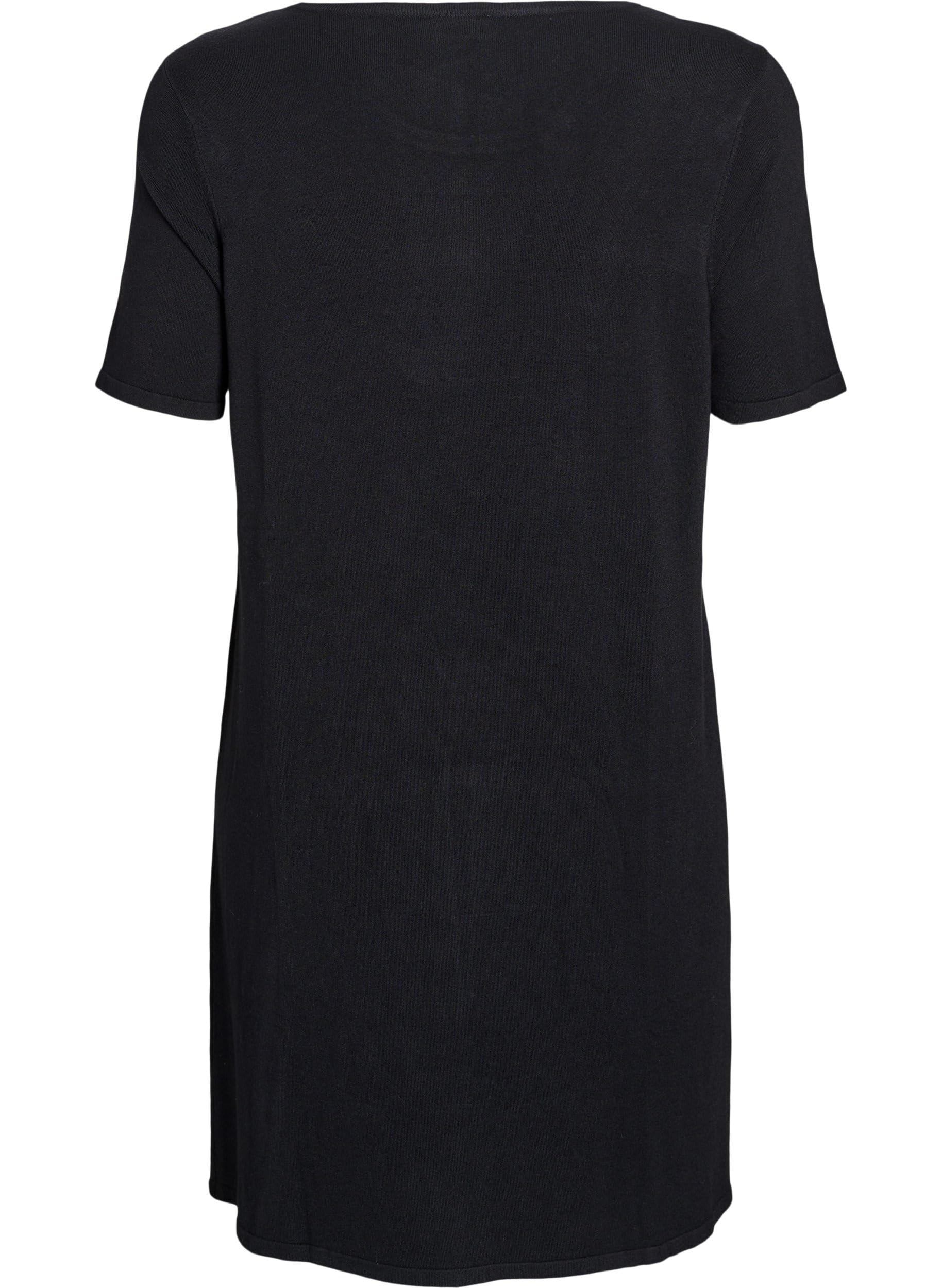 Zizzi Strickkleid Damen Kurzarm Viskose 50-52 große Größen