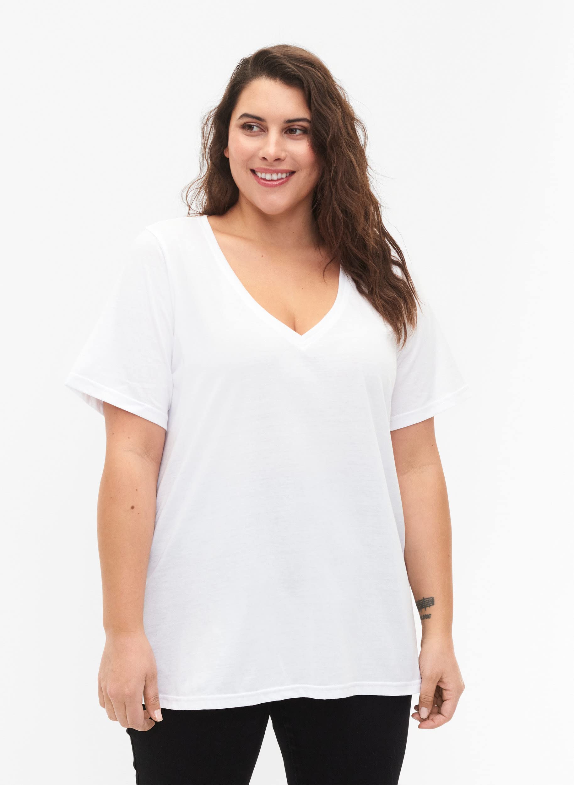 Flash by Zizzi T-Shirts & Tops T-Shirt 2er-Pack V-Ausschnitt