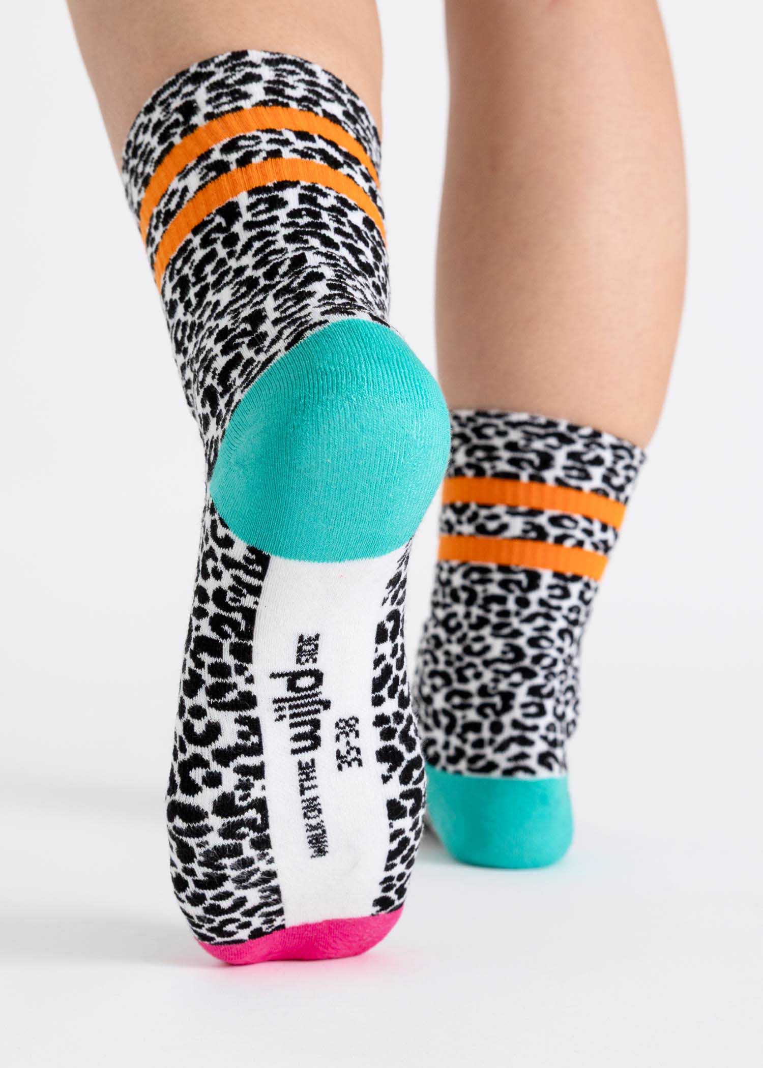 Wijld Woodsocks Tennissocken Leo Multi Color Lyocell