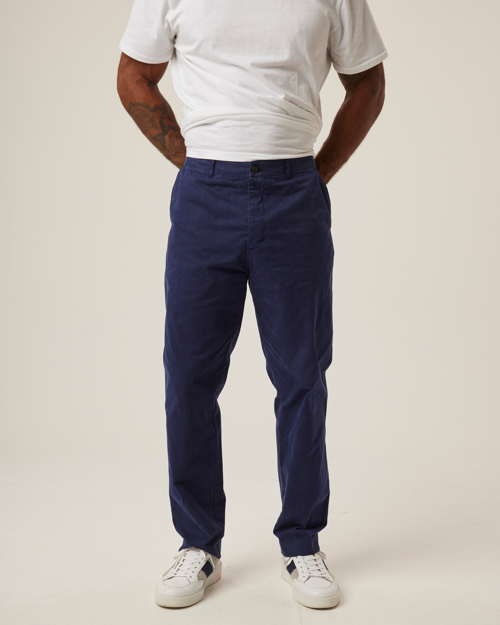 Peregrine Ashton Chino Hose Putty Baumwolle