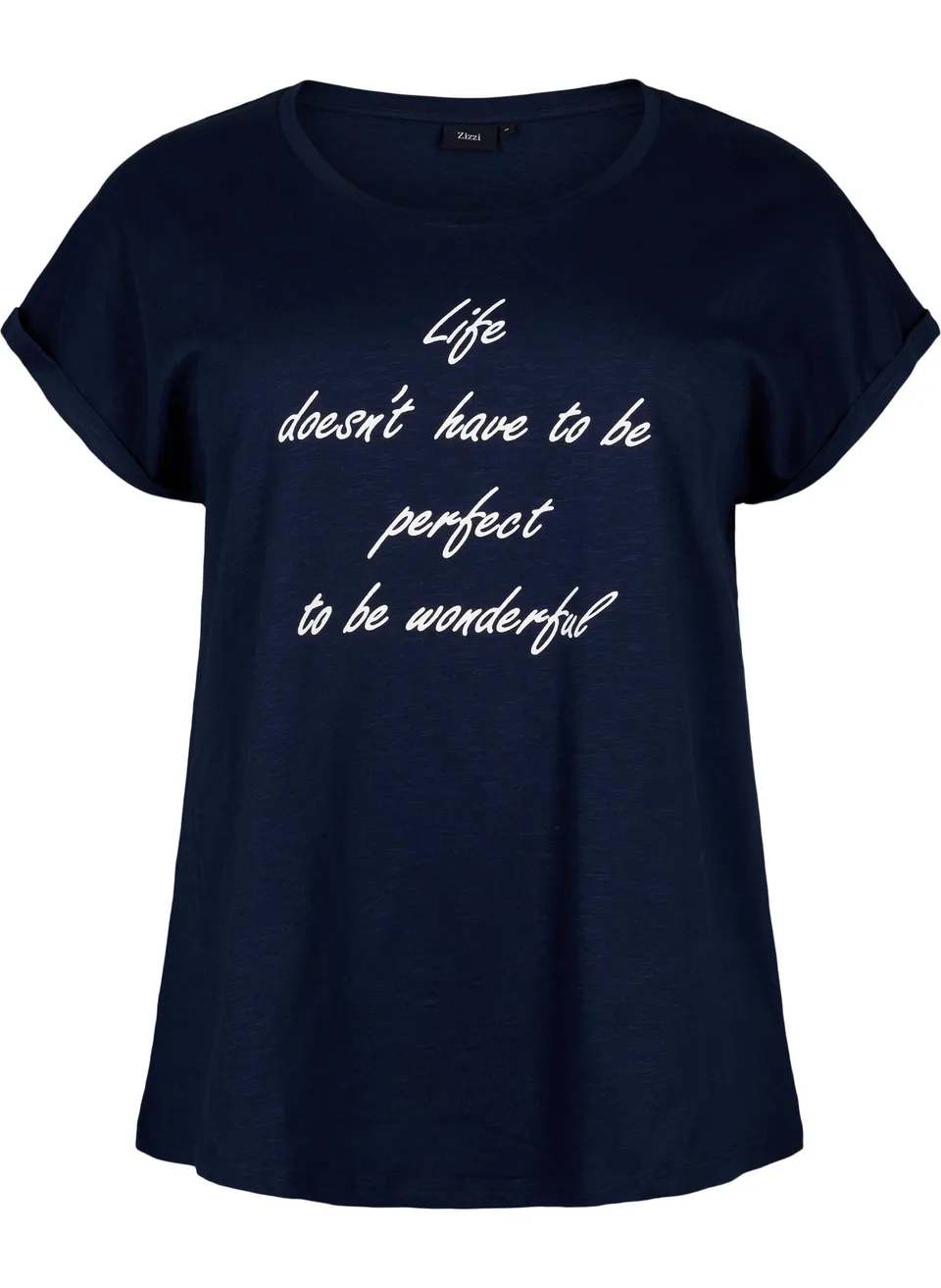Zizzi T-Shirts & Tops T-Shirt Bio-Baumwolle Print Rundhals