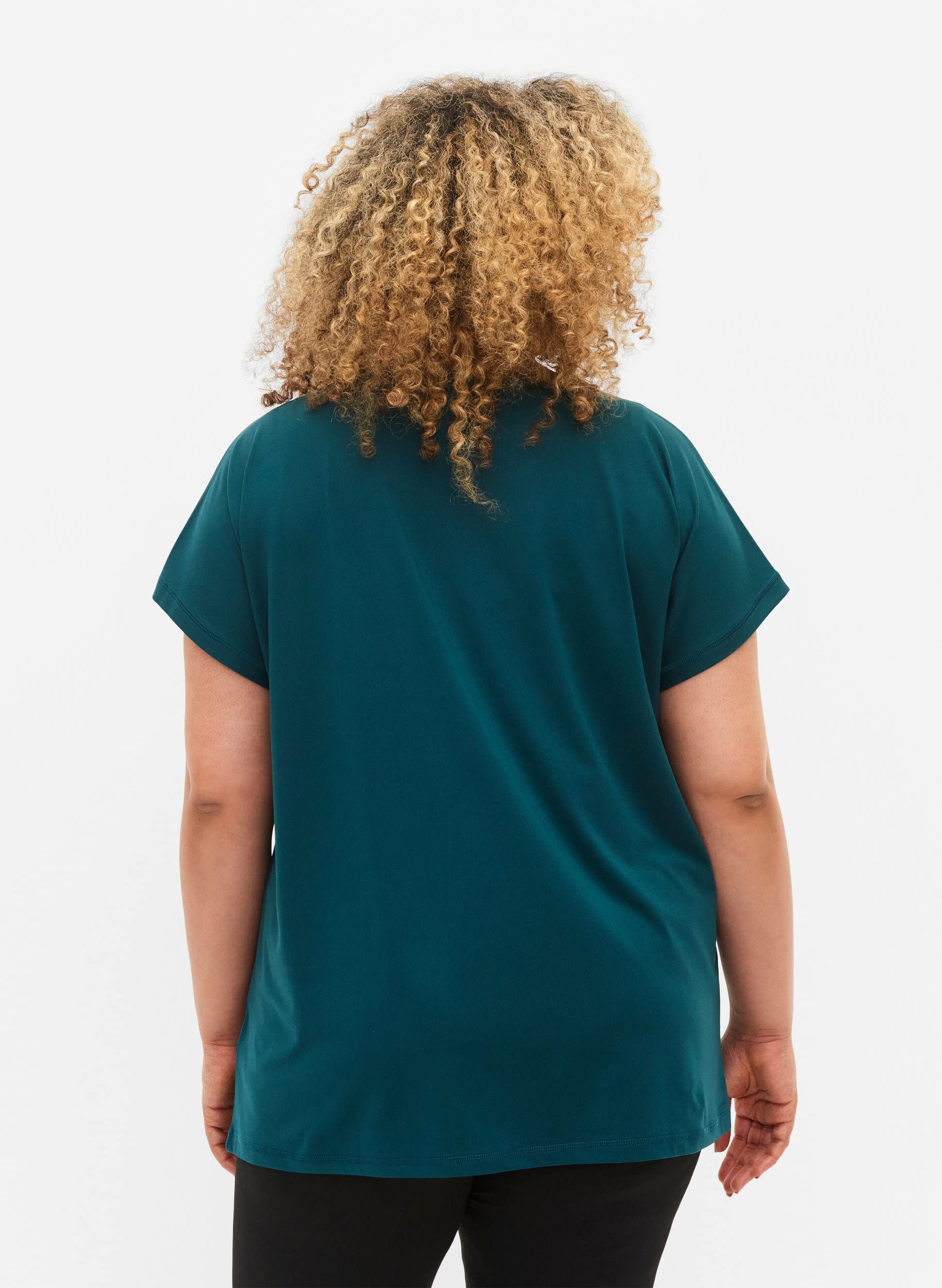 Zizzi Aktiv T-Shirt Damen Rundhals Große Größen
