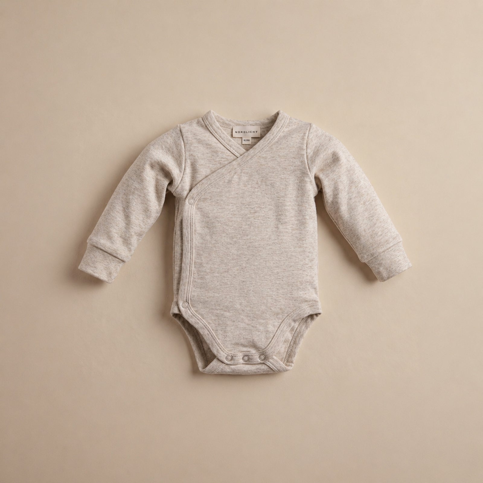 NORDLICHT Mare Kinder Jersey Wickelbody Natur Bio-Baumwolle