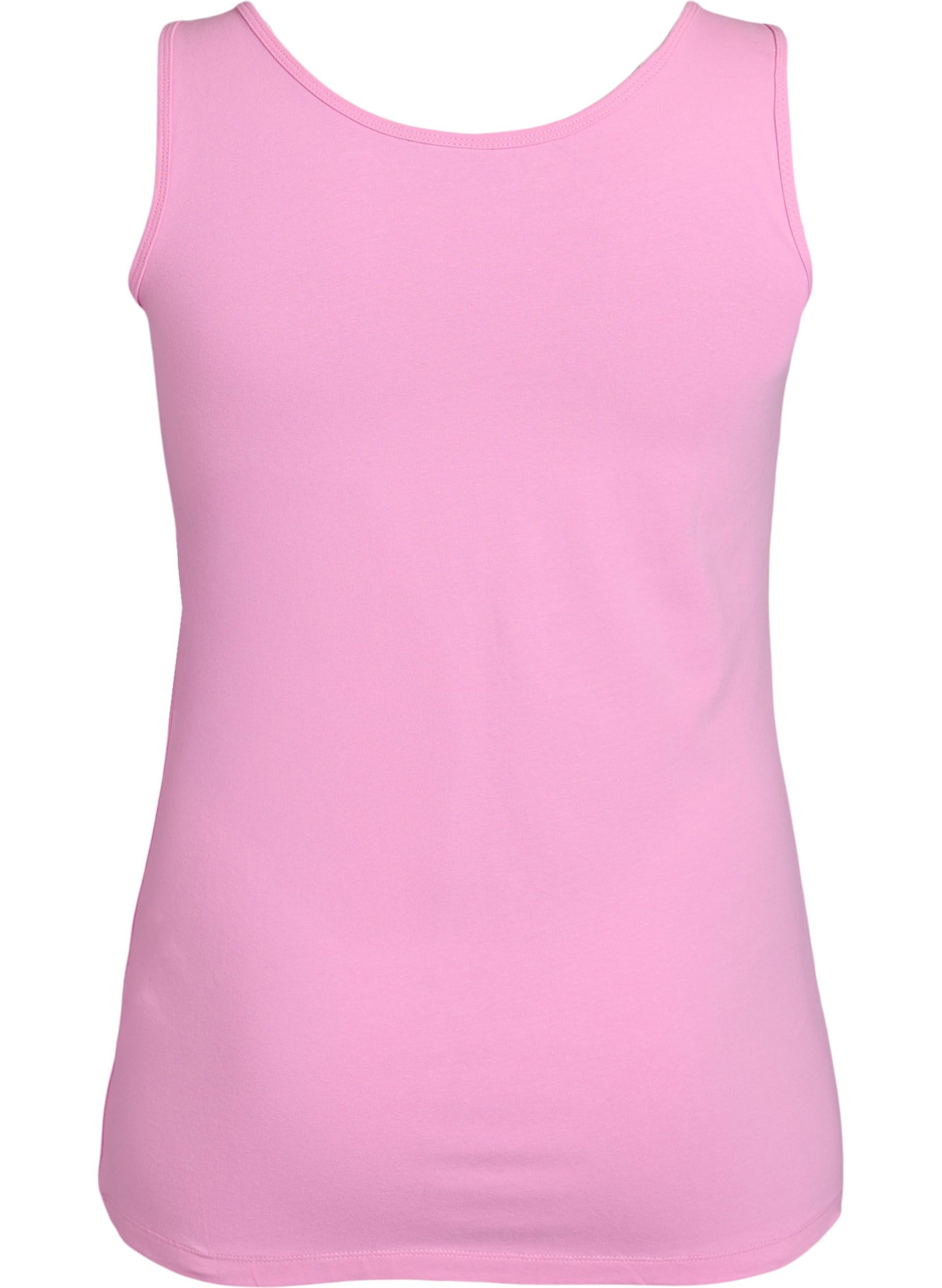 Zizzi Top Basic Baumwolle Schwarz Tanktop