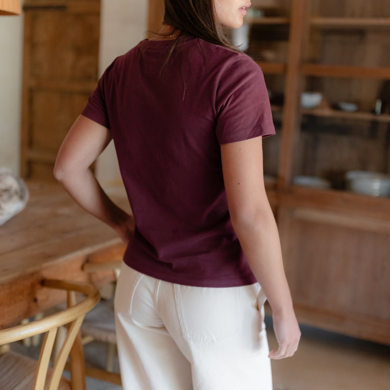 NORDLICHT Alva T-Shirt Rundhals Cherry Recycling