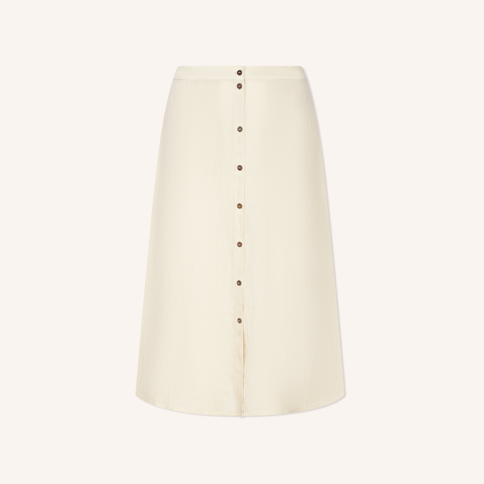 NORDLICHT Alia Leinenrock Midi 100% Leinen
