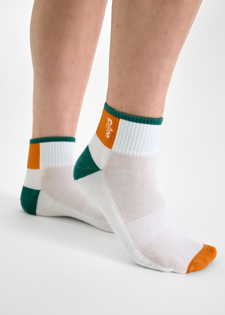 Wijld Charlie Sportsocken Orange Pepper Halbhoch Lyocell