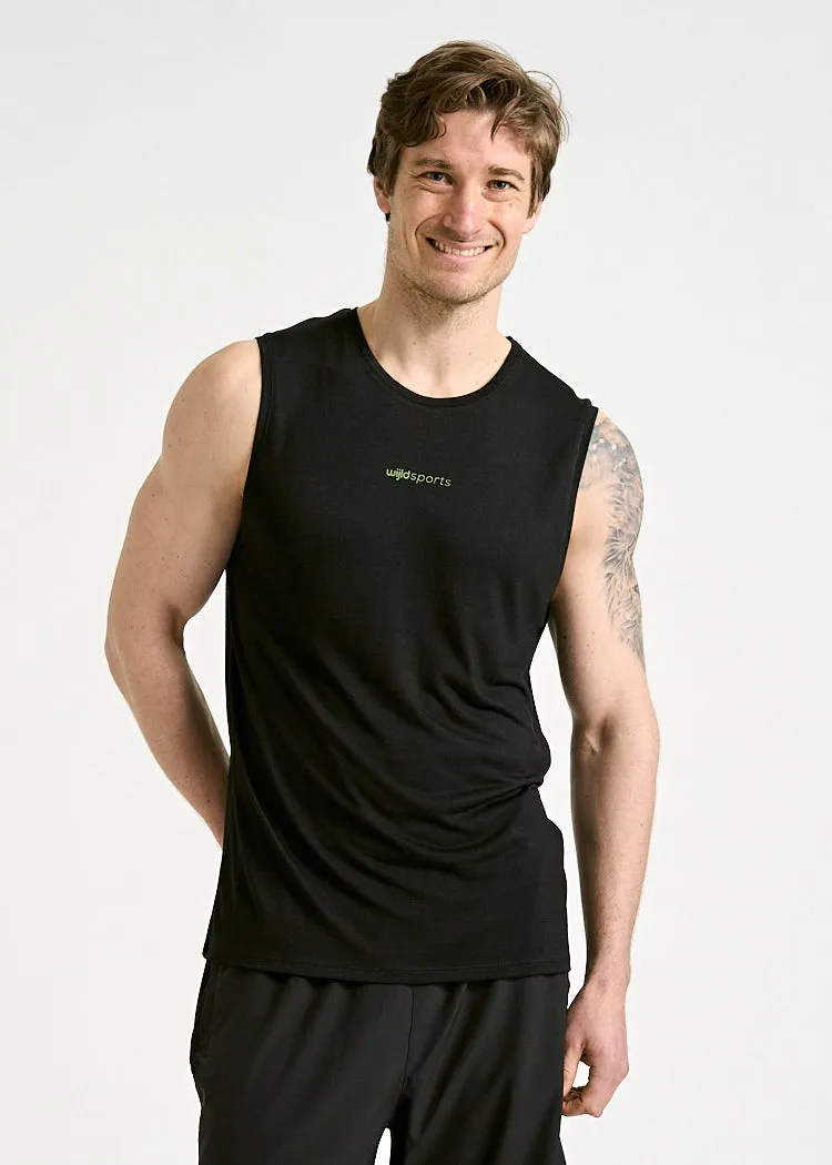 Wijld Arian Sleeveless Sportshirt Herren Schwarz