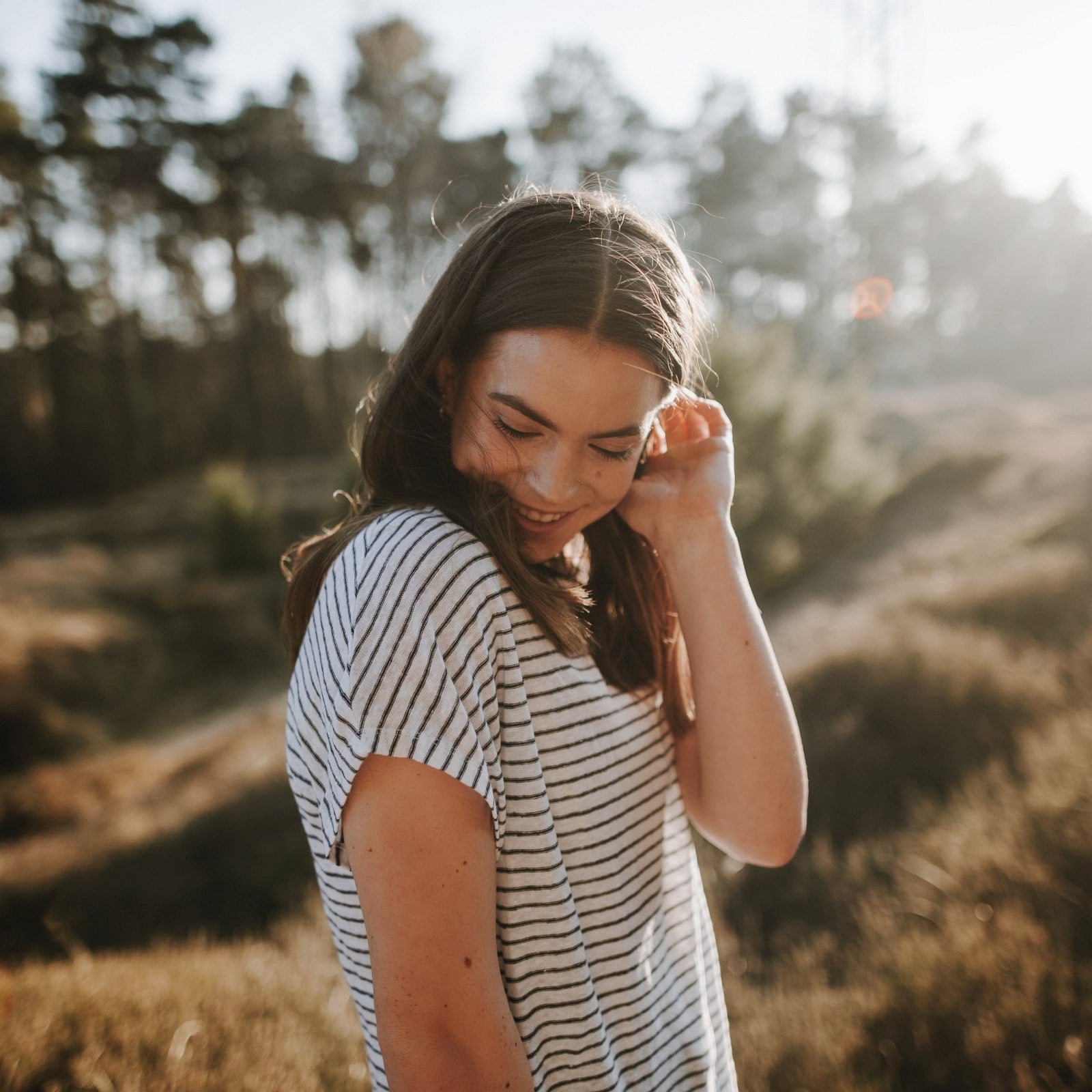Nordlicht Isa Leinen T-Shirt Gestreift Sommer Locker