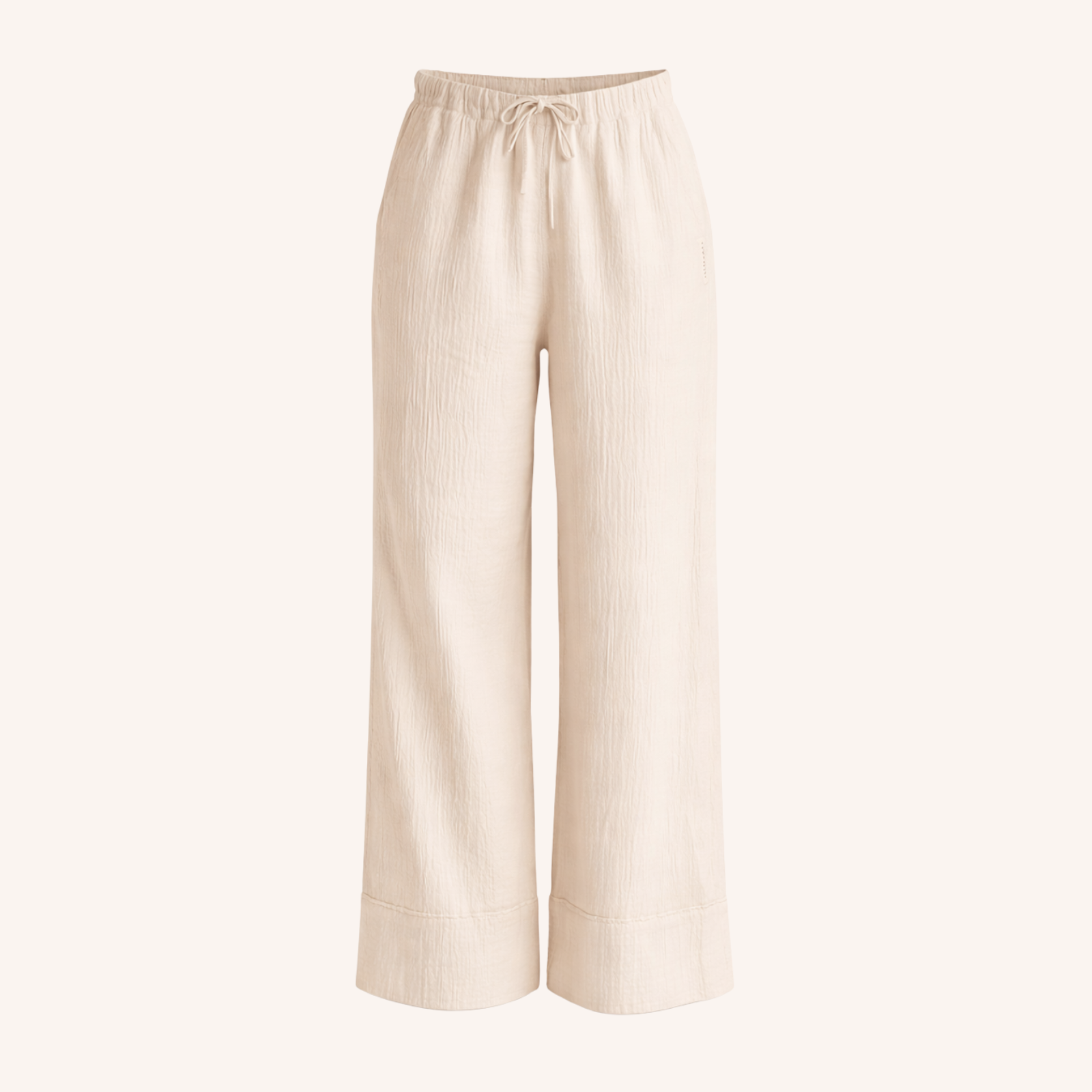 NORDLICHT Hilla Musselin Hose Natur 100% Bio-Baumwolle